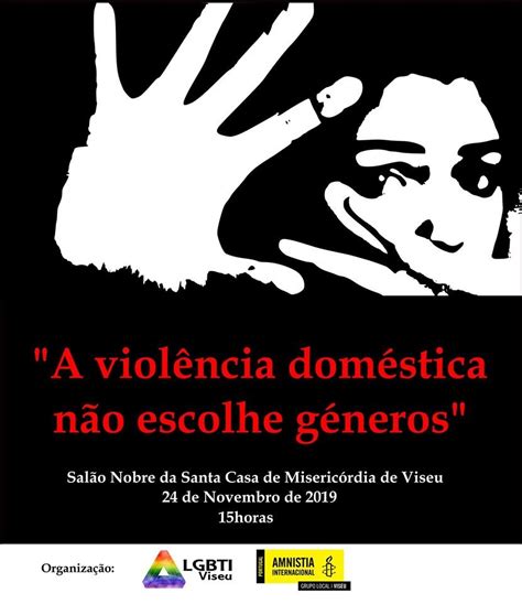 A violência doméstica não escolhe géneros Cartaz 24 novembro