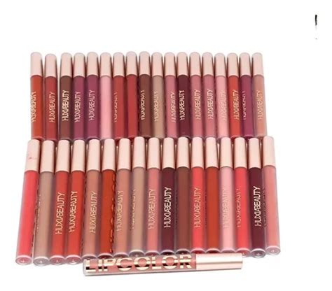 Labiales Mate Huxia 36 Piezas Con Exibidor Liquido Indeleble MercadoLibre