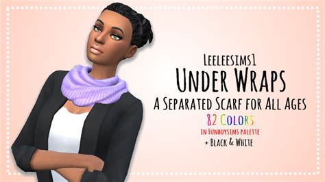 My Sims 4 Blog: Separated Scarf for Males and Females by LeeleeSims1