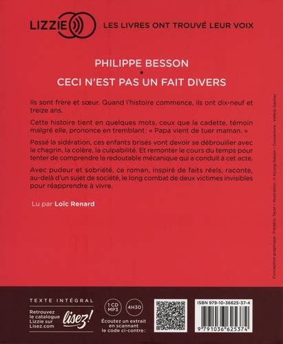 Ceci Nest Pas Un Fait Divers De Philippe Besson Livre Decitre