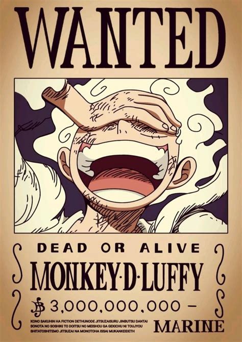 Monkey D. Luffy new bounty(after Wano) | One piece cartoon, One piece ...