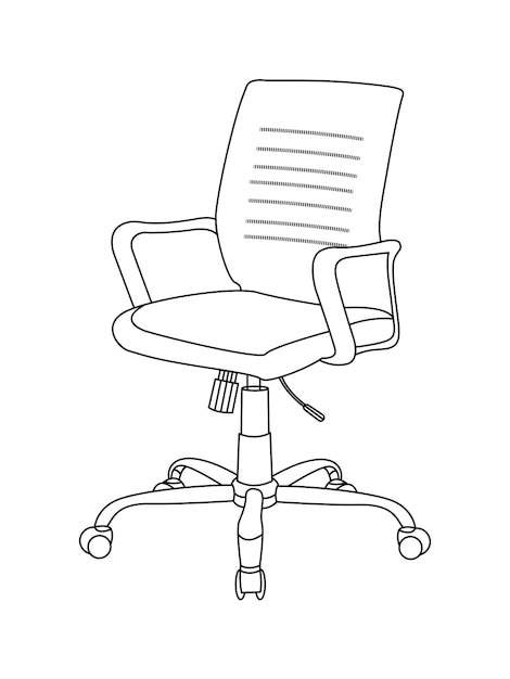 Office Chair Outline Vectors And Illustrations For Free Download Freepik