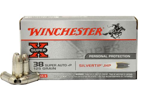 Winchester X38ASHP 38 Super P 125 Gr Silvertip JHP Super X 50 Box