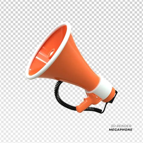 Premium Psd Loudspeaker Megaphone Scene 3d Icon 3d Render