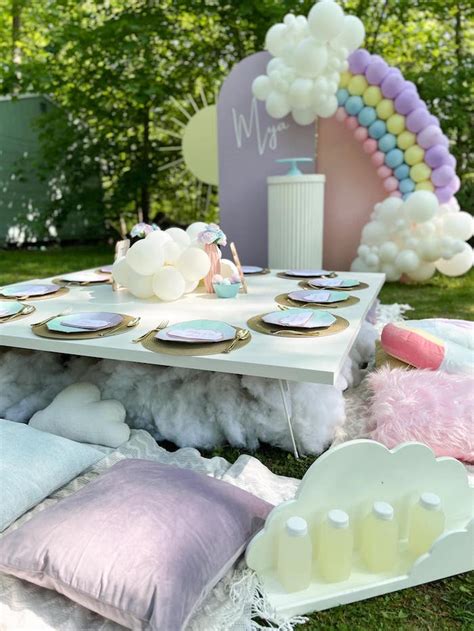 Kara S Party Ideas Picnic On Cloud 9 Birthday Party Kara S Party Ideas