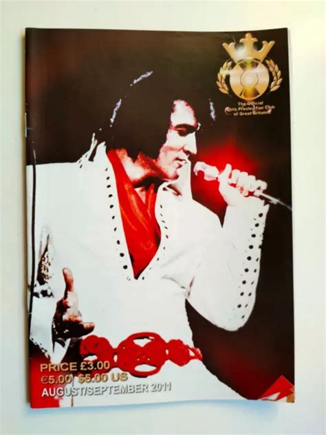 THE OFFICIAL ELVIS Presley Fan Club Magazine Of Great Britain Aug