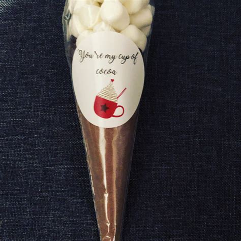 Hot Chocolate Cone Favors Hot Chocolate Cocoa Wedding Favors Party Favors Wedding CUSTOM