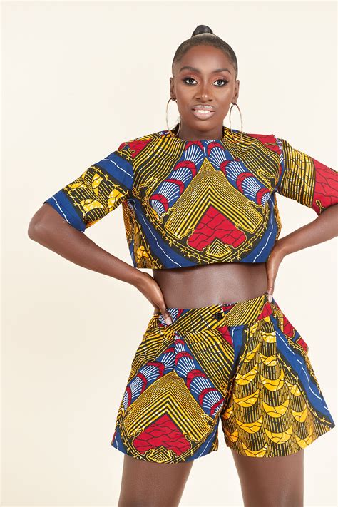 African Print Masika Crop Top African Clothing African Print