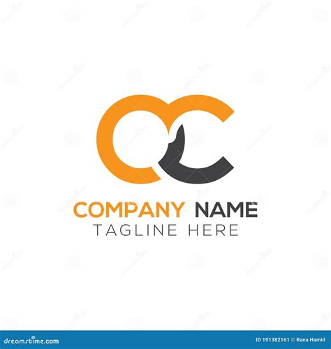 Initial Simple Letter Oc Logo Design Vector Template Abstract Minimal