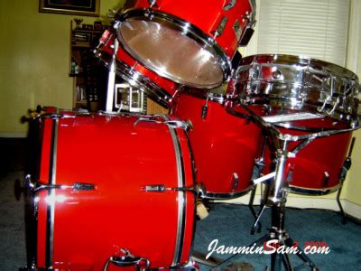 Js Hi Gloss Bright Red On Drums Page Jammin Sam