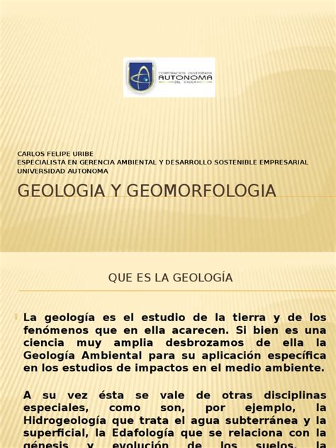 PDF Geologia Y Geomorfologia Corregido DOKUMEN TIPS