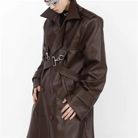 Opium Leather Coat - Fūga Studios – Fūga-Studios