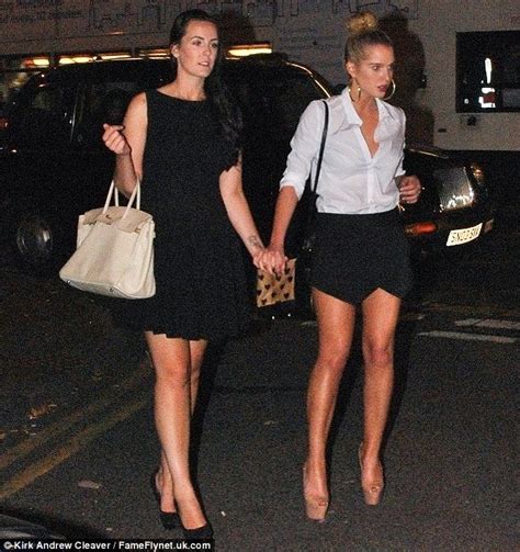 Helen Flanagan Shows Off Her Legs In A Very Short Skort As She Parties With Female Friend