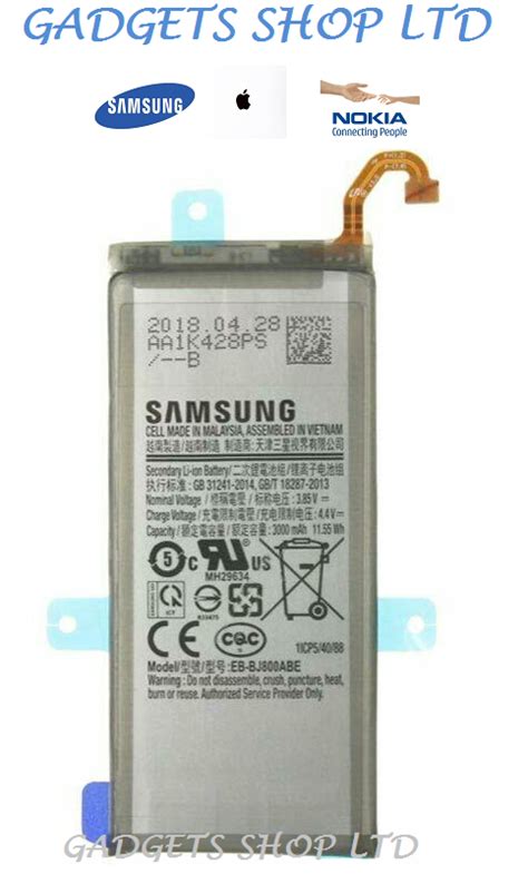 Genuine Samsung Galaxy J6 Battery Eb Bj800abe 3000mah Ebay