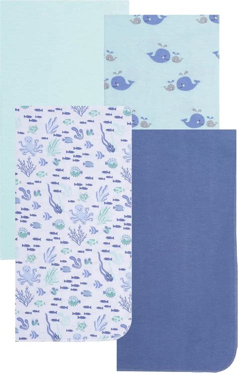 amazoncom everyday kids  pack  soft flannel receiving baby blanket