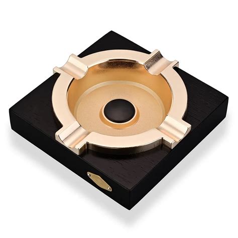 Cigarloong Cigar Ashtray Ebony Frosted Gold Cigar Ashtray Creative