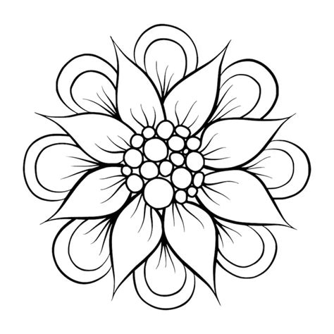 Learn To Draw Flowers With Shapes Lesson 7 - JSPCREATE