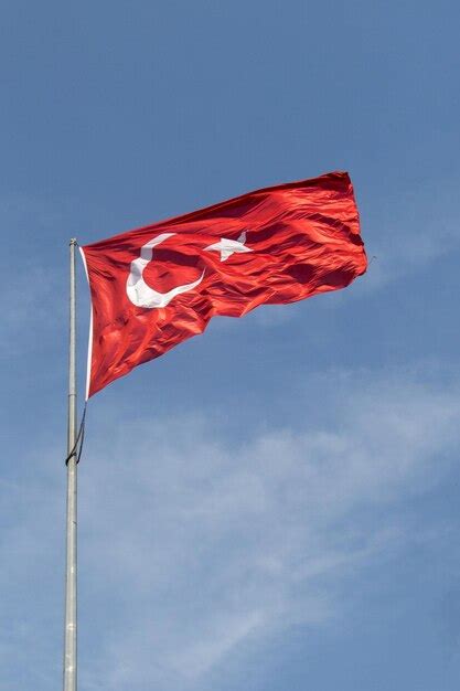 Premium Photo Turkish National Flag In View