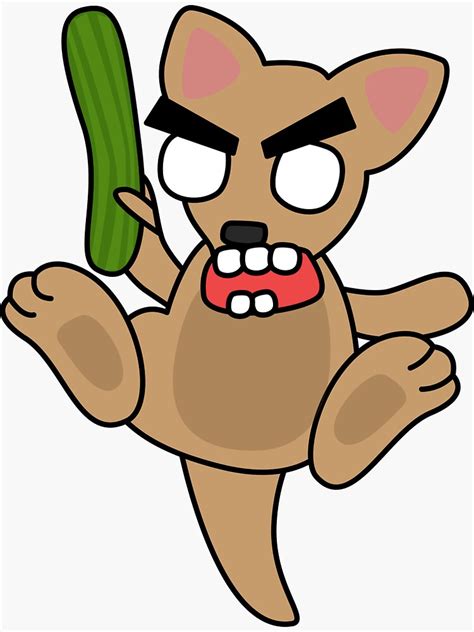 Angry Zombie Kangaroo Sticker By Shortstack Redbubble