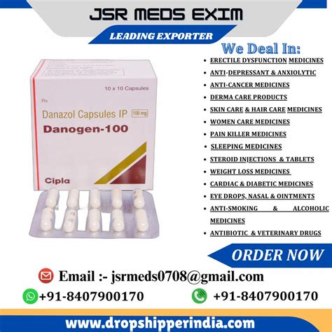 Danogen 100 Danazol Capsules Ip At Rs 367 Stripe Danazol Capsule In