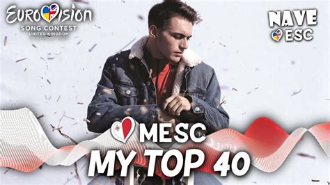 ESC 2023 MESC My Top 40 YouTube