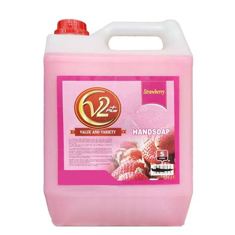 V2 Hand Soap Strawberry 4pcs X 5l Hygieneforall