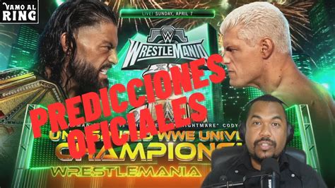 Wrestlemania 40 Predicciones Oficiales Y Secretos Revelados Youtube