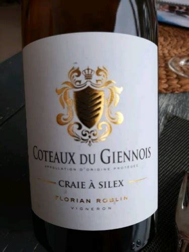 Florian Roblin Coteaux Du Giennois Craie Silex Vivino Us