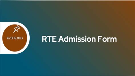 RTE Admission 2023 24 Online Application Form Selection Pro