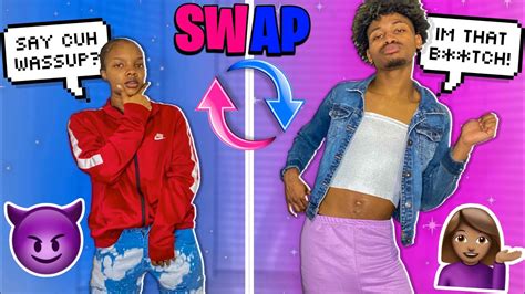 CLOTHES SWAP CHALLENGE!! - YouTube