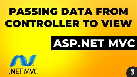 Passing Data From Controller To View Asp Net Mvc Youtube