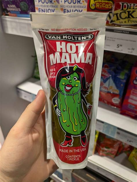 The Hot Mama Pickle From Van Holten S Packaged Pickle Product Lesserknownwaifus On Tumblr
