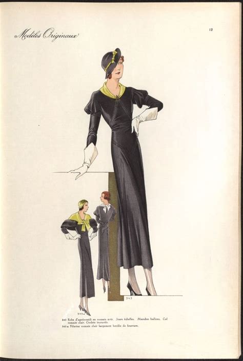 1933 5 Beaux Arts des Modes ÖNB Historical fashion Fashion