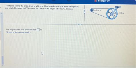 Solved The Figure Shows The Chain Drive Of A Bicycle How Chegg