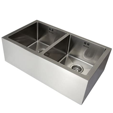 Astini Belfast Bowl Brushed Stainless Steel Butler Kitchen Sink