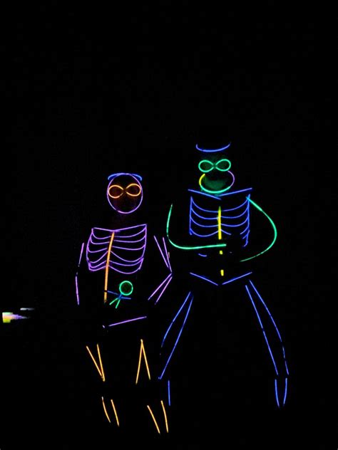 Glow Stick Skeletons Glow In Dark Party Glow Stick Party Glow Halloween