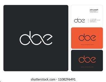 Letters Doe Logo Icon Business Card Stock Vector (Royalty Free ...