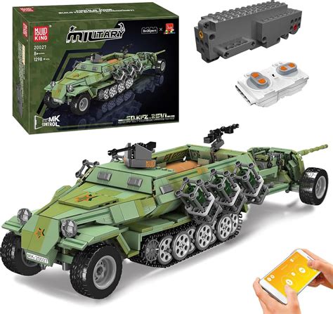 Mould King Technik Half Track Armored Vehicle Building Blocks