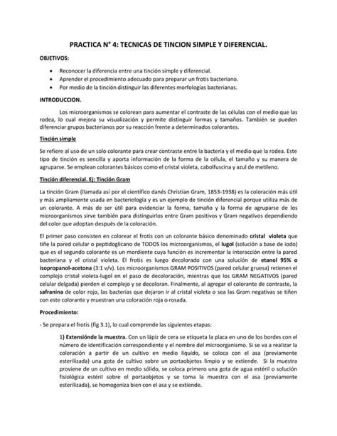 Tincion Gram Y Simple Pdf