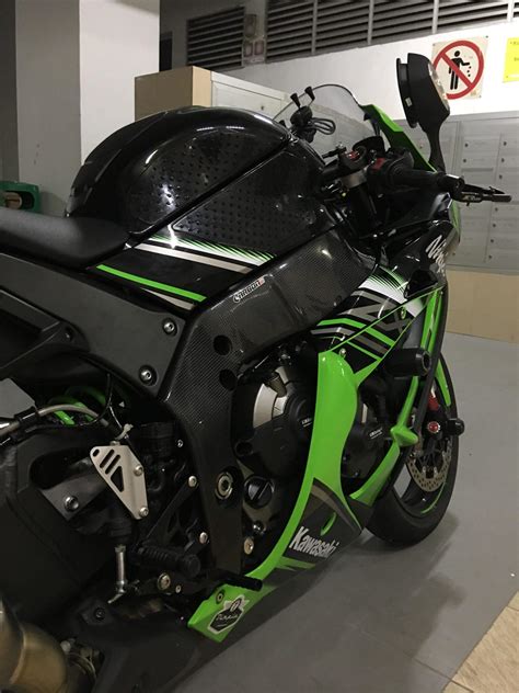 KAWASAKI ZX 10R 2016 2018 Carbon Fiber Frame Covers