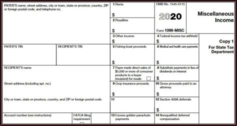 Sample 1099 Misc Form For 2019 - Form : Resume Examples #BpV5WL7e91