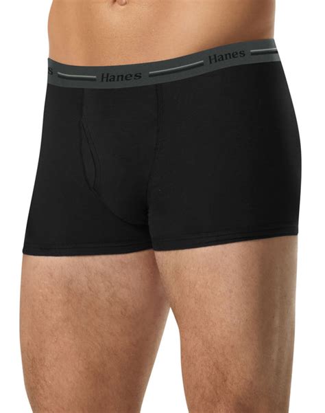 Csb2b4 Hanes Men`s Classics Tagless® Slim Fit Short Leg Boxer Briefs