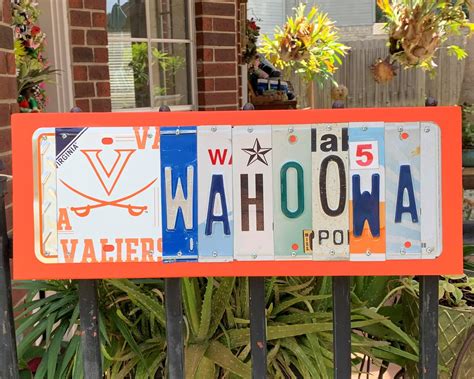 Wahoowa Logo University Of Virginia Cavaliers Uva Recycled Etsy