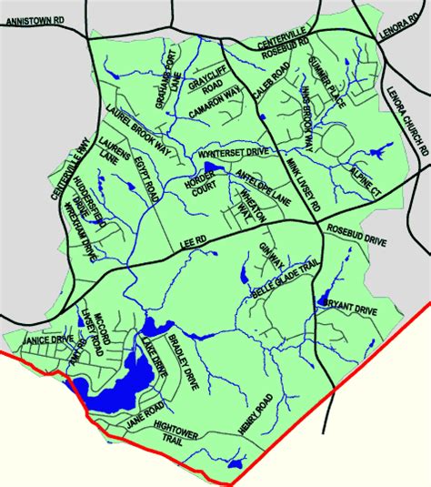 Gwinnett County Map With Cities