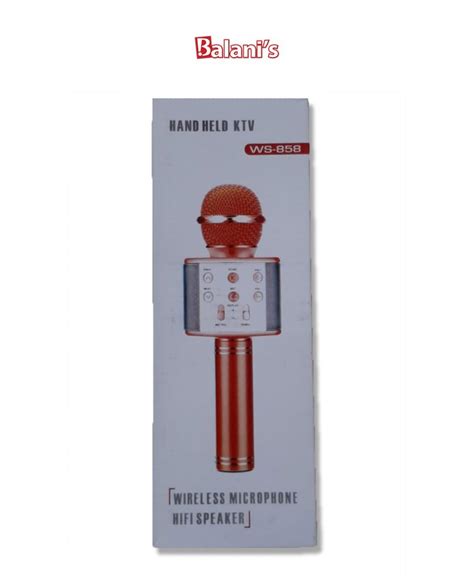 WS-858 Wireless Karaoke Microphone – Balani’s Curacao