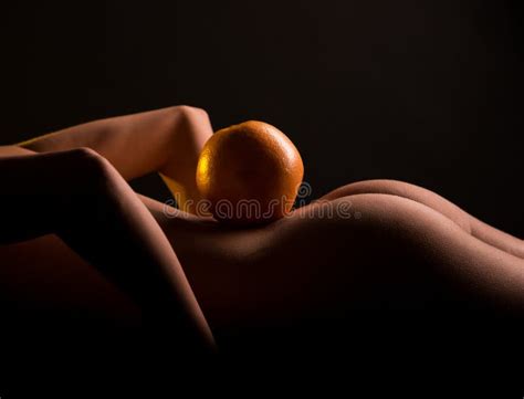 Nude Female And Fruit Stock Photo Image Of Hair People 62030202