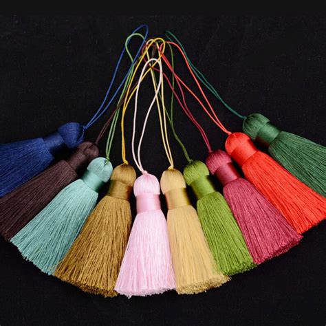 4pcs 50MM Silk Tasselsfat Tasselssilky Luxe Tassels For Etsy