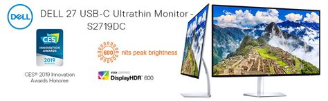 Dell S2719DC USB C 27 Inch QHD 2560 X 1440 Monitor 60 Hz IPS 5 Ms