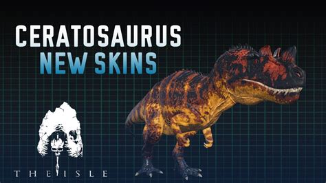 The Isle Evrima Ceratosaurus Skins Parte 1 Youtube