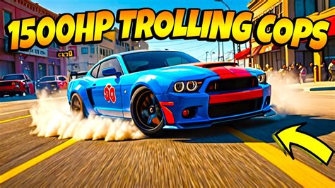 Trolling Cops With 1500hp Car On Roblox Youtube